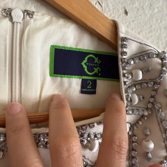 C. Wonder Cream Embellished Blouse - Picture 3 of 10